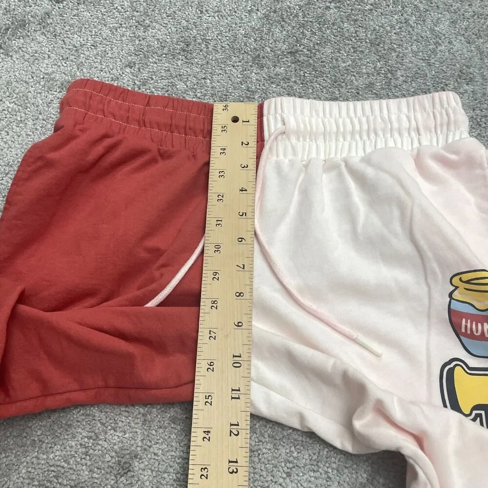 Disney Winnie The Pooh Sleepwear Pajama Pants Jogger Womens Medium Orange White - Picture 7 of 14